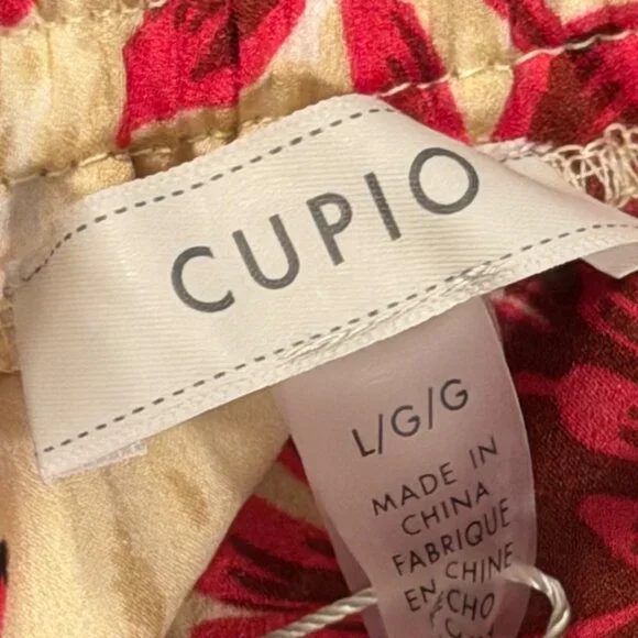 Cupio Floral Print Maxi Skirt Sz L Beige Multi Skirt - Picture 3 of 12